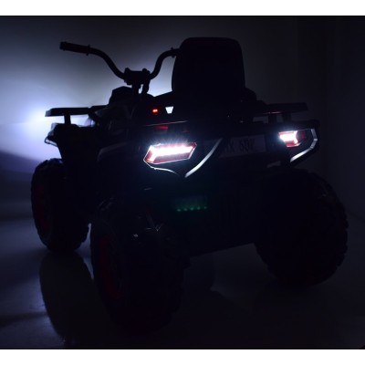 MEGA WIELKI QUAD, AMORTYZATORY, MIĘKKIE KOŁA, PILOT, WOLNY START, 4X4 /XMX607