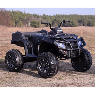 MEGA WIELKI QUAD 24 V, 2X100W, AMORTYZATORY, MIĘKKIE KOŁA, RADIO/0909-24V