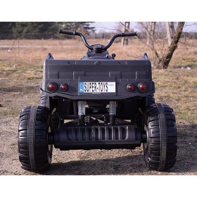 MEGA WIELKI QUAD 24 V, 2X100W, AMORTYZATORY, MIĘKKIE KOŁA, RADIO/0909-24V