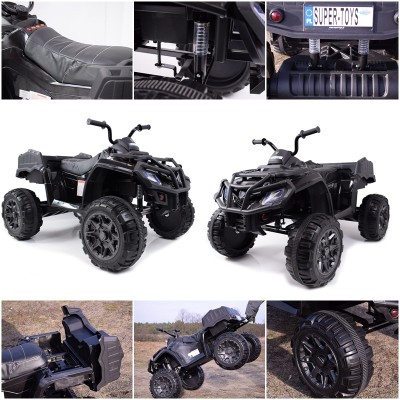 MEGA WIELKI QUAD 24 V, 2X100W, AMORTYZATORY, MIĘKKIE KOŁA, RADIO/0909-24V