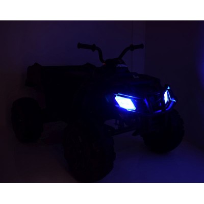 MEGA WIELKI QUAD 24 V, 2X100W, AMORTYZATORY, MIĘKKIE KOŁA, RADIO/0909-24V