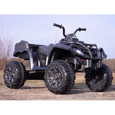 MEGA WIELKI QUAD 24 V, 2X100W, AMORTYZATORY, MIĘKKIE KOŁA, RADIO/0909-24V