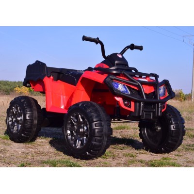 MEGA WIELKI QUAD 24 V, 2X100W, AMORTYZATORY, MIĘKKIE KOŁA, RADIO/0909-24V