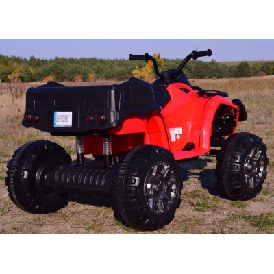 MEGA WIELKI QUAD 24 V, 2X100W, AMORTYZATORY, MIĘKKIE KOŁA, RADIO/0909-24V