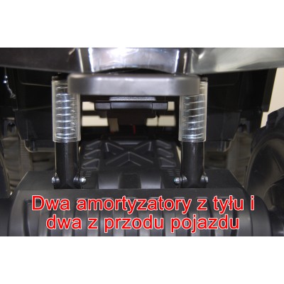MEGA WIELKI QUAD, AMORTYZATORY, POMPOWANE KOŁA, PILOT, WOLNY START, RADIO/0906-AIR