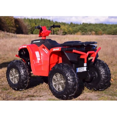 DUŻY QUAD NA AKUMULATOR, MIĘKKIE SIEDZENIE, MIĘKKIE KOŁA/CH9955