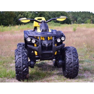 WIELKI QUAD NA AKUMULATOR POWER HERO -  4 SILNIKI, MIĘKKIE KOŁA/QLS3288