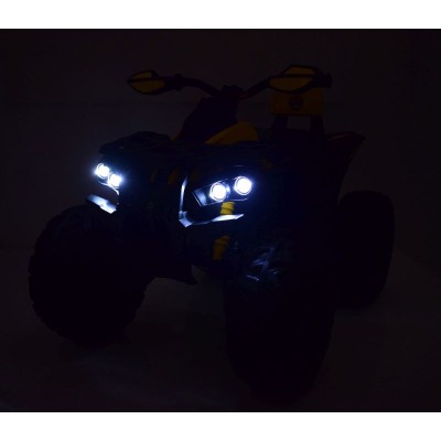 WIELKI QUAD NA AKUMULATOR POWER HERO -  4 SILNIKI, MIĘKKIE KOŁA/QLS3288