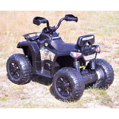 MEGA QUAD NA AKUMULATOR, MIĘKKIE KOŁA, MIĘKKIE SIEDZENIE, AMORTYZATORY/JS009