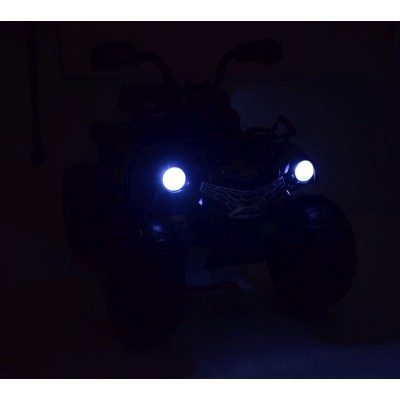 MEGA QUAD NA AKUMULATOR, MIĘKKIE KOŁA, MIĘKKIE SIEDZENIE, AMORTYZATORY/JS009