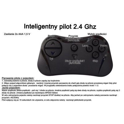 QUAD NA AKUMULATOR Z PILOTEM XC SPORT, MIĘKKIE KOŁA HIT/HL578