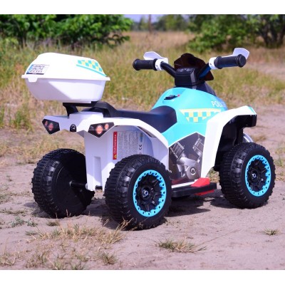 QUAD NA AKUMULATOR POLICJA  Z KUFERKIEM - SUPER JAKOŚĆ/GTS-1188A