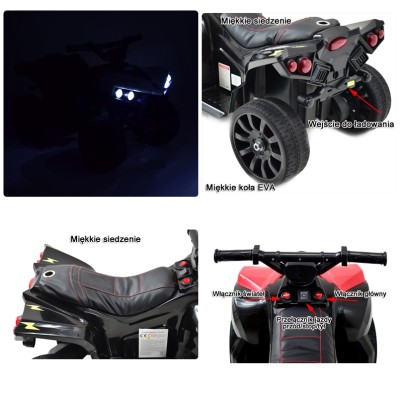 QUAD NA AKUMULATOR NA MIĘKKICH KOŁACH SUPER JAKOŚĆ/XB8118