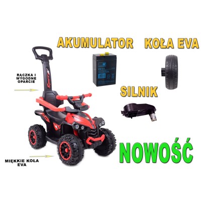 QUAD NA AKUMULATOR, JEŹDZIK, ODPYCHACZ, PCHACZ -  POJAZD WIELOFUNKCYJNY /921A