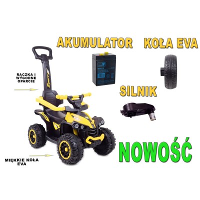 QUAD NA AKUMULATOR, JEŹDZIK, ODPYCHACZ, PCHACZ -  POJAZD WIELOFUNKCYJNY /921A