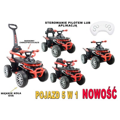 QUAD NA AKUMULATOR, JEŹDZIK, ODPYCHACZ, PCHACZ -  POJAZD WIELOF. PILOT/APLIKACJA /915