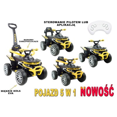 QUAD NA AKUMULATOR, JEŹDZIK, ODPYCHACZ, PCHACZ -  POJAZD WIELOF. PILOT/APLIKACJA /915