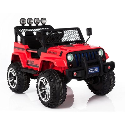 MEGA JEEP SUNSHINE, NAPĘD 4X4, 2X12V, WOLNY START/ MIĘKKIE KOŁA, BLUETOOTH, RADIO EXCLUSIVE/2388