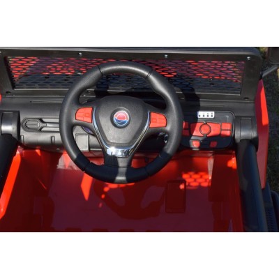 MEGA JEEP SUNSHINE, NAPĘD 4X4, 2X12V, WOLNY START/ MIĘKKIE KOŁA, BLUETOOTH, RADIO EXCLUSIVE/2388