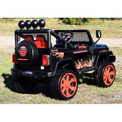 MEGA JEEP SUNSHINE, NAPĘD 4X4, 2X12V, WOLNY START/ MIĘKKIE KOŁA, BLUETOOTH, RADIO EXCLUSIVE/2388