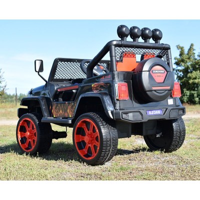 MEGA JEEP SUNSHINE, NAPĘD 4X4, 2X12V, WOLNY START/ MIĘKKIE KOŁA, BLUETOOTH, RADIO EXCLUSIVE/2388