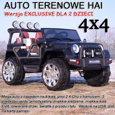 MEGA DWUOSOBOWY DZIP  4X4, WOLNY START, MIĘKKIE KOŁA, EXCLUSIVE/A999