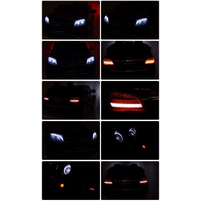 MERCEDES GLS 63,  4 SILNIKI, 2X12 V, MIĘKKIE KOŁA, MIĘKKIE SIEDZENIE, KLIMATYZACJA DLA 2 DZIECI/HL228