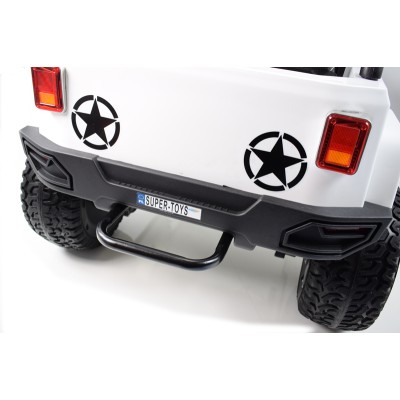 MEGA JEEP 4X4 Z REDUKTOREM NAPĘDU EXCLUSIVE, WOLNY START,MIĘKKIE KOŁA, 2x12V 10 Ah/WXE1688