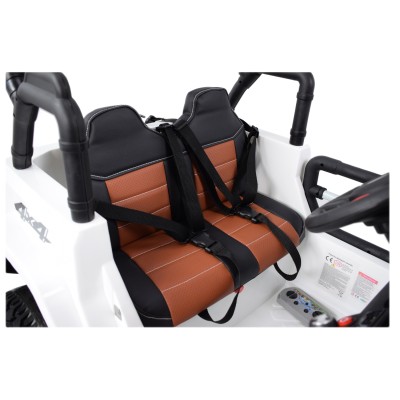 MEGA JEEP 4X4 Z REDUKTOREM NAPĘDU EXCLUSIVE, WOLNY START,MIĘKKIE KOŁA, 2x12V 10 Ah/WXE1688