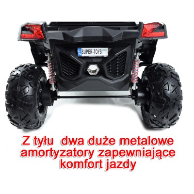 MEGA AUTO BUGGI 4X4 , PANEL  MP4, MIĘKKIE KOŁA EVA, MIĘKKIE SIEDZENIE FULL OPCJA 2X 12V/XMX603