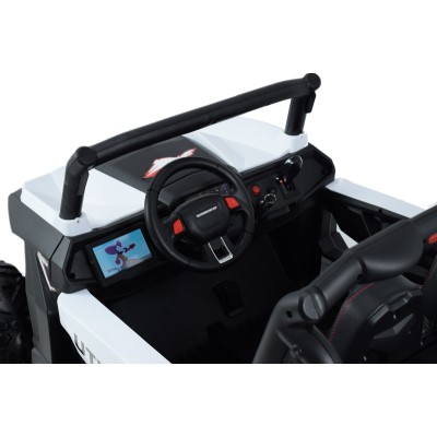 MEGA AUTO BUGGI 4X4 , PANEL  MP4, MIĘKKIE KOŁA EVA, MIĘKKIE SIEDZENIE FULL OPCJA 2X 12V/XMX603