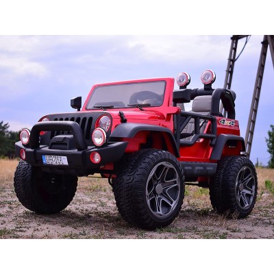 MEGA JEEP PERFECT 002 EXCLUSIVE 4x4 , WOLNY START/ MIĘKKIE KOŁA, LAKIEROWANY HP-002