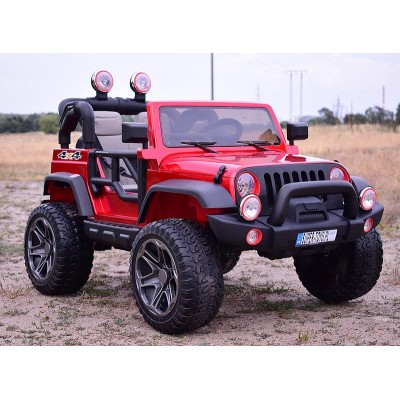 MEGA JEEP PERFECT 002 EXCLUSIVE 4x4 , WOLNY START/ MIĘKKIE KOŁA, LAKIEROWANY HP-002