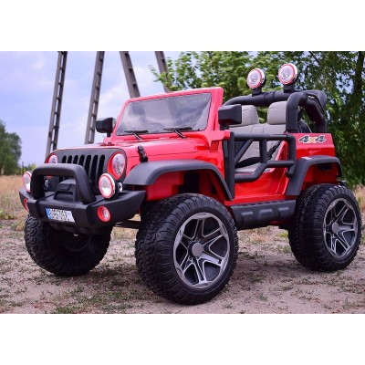 MEGA JEEP PERFECT 002 EXCLUSIVE 4x4 , WOLNY START/ MIĘKKIE KOŁA, LAKIEROWANY HP-002