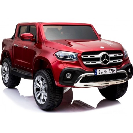 MERCEDES X LICENCJA, 4X4, 2x12V  PANEL MP4, 5 PUNKTOWE PASY, MIĘKKIE KOŁA EVA, MIĘKKIE SIEDZENIE, LAKIER POLEROWANY, FULL OPCJA/
