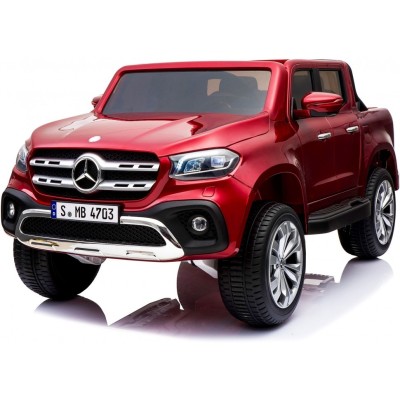 MERCEDES X LICENCJA, 4X4, 2x12V  PANEL MP4, 5 PUNKTOWE PASY, MIĘKKIE KOŁA EVA, MIĘKKIE SIEDZENIE, LAKIER POLEROWANY, FULL OPCJA/