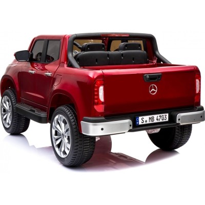 MERCEDES X LICENCJA, 4X4, 2x12V  PANEL MP4, 5 PUNKTOWE PASY, MIĘKKIE KOŁA EVA, MIĘKKIE SIEDZENIE, LAKIER POLEROWANY, FULL OPCJA/