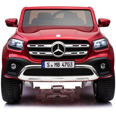 MERCEDES X LICENCJA, 4X4, 2x12V  PANEL MP4, 5 PUNKTOWE PASY, MIĘKKIE KOŁA EVA, MIĘKKIE SIEDZENIE, LAKIER POLEROWANY, FULL OPCJA/
