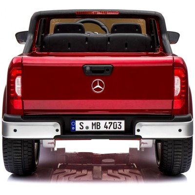 MERCEDES X LICENCJA, 4X4, 2x12V  PANEL MP4, 5 PUNKTOWE PASY, MIĘKKIE KOŁA EVA, MIĘKKIE SIEDZENIE, LAKIER POLEROWANY, FULL OPCJA/
