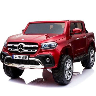 MERCEDES X LICENCJA, 4X4, 2x12V  PANEL MP4, 5 PUNKTOWE PASY, MIĘKKIE KOŁA EVA, MIĘKKIE SIEDZENIE, LAKIER POLEROWANY, FULL OPCJA/