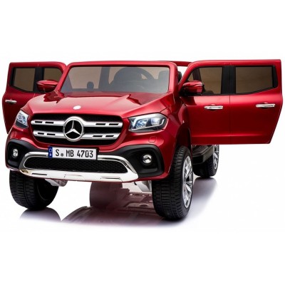 MERCEDES X LICENCJA, 4X4, 2x12V  PANEL MP4, 5 PUNKTOWE PASY, MIĘKKIE KOŁA EVA, MIĘKKIE SIEDZENIE, LAKIER POLEROWANY, FULL OPCJA/