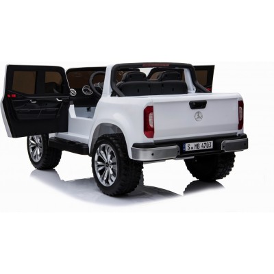 MERCEDES X LICENCJA, -  4X4 , 2x12V  PANEL MP4, MIĘKKIE KOŁA EVA, MIĘKKIE SIEDZENIE,  /XMX606