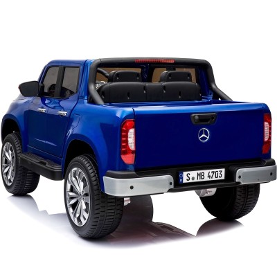 MERCEDES X LICENCJA, -  4X4 , 2x12V  PANEL MP4, MIĘKKIE KOŁA EVA, MIĘKKIE SIEDZENIE, LAKIER POLEROWANY, FUNKCJA BUJANIA FULL OPC