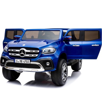 MERCEDES X LICENCJA, -  4X4 , 2x12V  PANEL MP4, MIĘKKIE KOŁA EVA, MIĘKKIE SIEDZENIE, LAKIER POLEROWANY, FUNKCJA BUJANIA FULL OPC