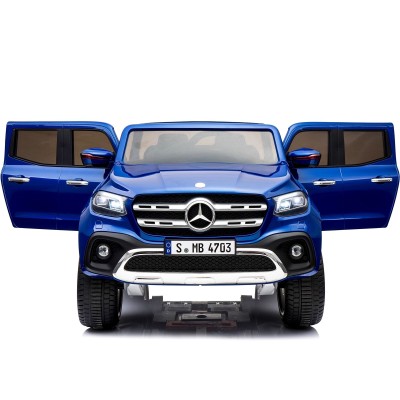 MERCEDES X LICENCJA, -  4X4 , 2x12V  PANEL MP4, MIĘKKIE KOŁA EVA, MIĘKKIE SIEDZENIE, LAKIER POLEROWANY, FUNKCJA BUJANIA FULL OPC