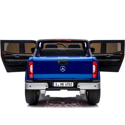 MERCEDES X LICENCJA, -  4X4 , 2x12V  PANEL MP4, MIĘKKIE KOŁA EVA, MIĘKKIE SIEDZENIE, LAKIER POLEROWANY, FUNKCJA BUJANIA FULL OPC