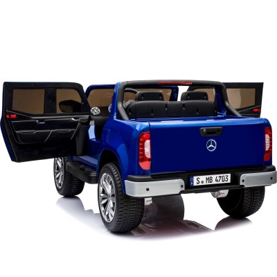 MERCEDES X LICENCJA, -  4X4 , 2x12V  PANEL MP4, MIĘKKIE KOŁA EVA, MIĘKKIE SIEDZENIE, LAKIER POLEROWANY, FUNKCJA BUJANIA FULL OPC