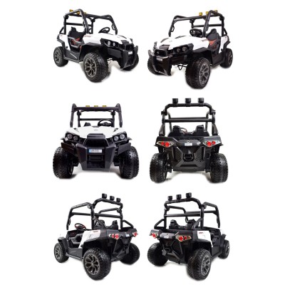 MEGA BUGGY UTV DLA 2 DZIECI, 4 SILNIKI, MIĘKKIE SIEDZENIE, MIĘKKIE KOŁA/7988-HIGH