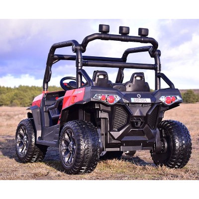 MEGA BUGGY UTV DLA 2 DZIECI, 4 SILNIKI, MIĘKKIE SIEDZENIE, MIĘKKIE KOŁA/7988-HIGH
