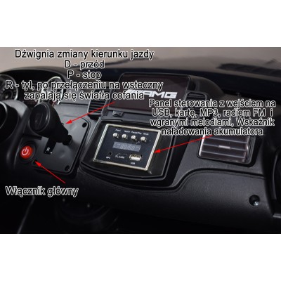 MERCEDES GLS 63,  4 SILNIKI, 2X12 V, MIĘKKIE KOŁA, MIĘKKIE SIEDZENIE DLA 2 DZIECI, LAKIER, KLIMATYZACJA/HL228